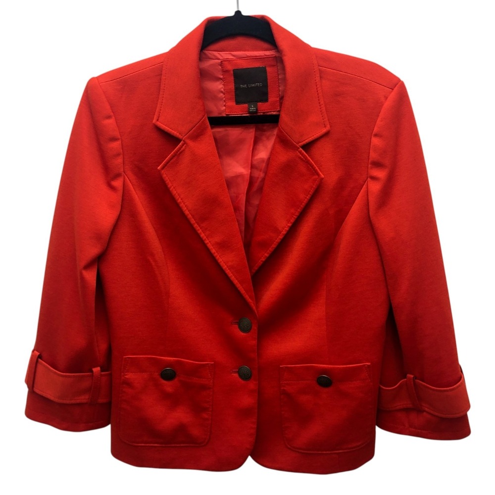 The Limited Blazer Womens Large Button Front Pockets Career‎ Jacket Lined Chic